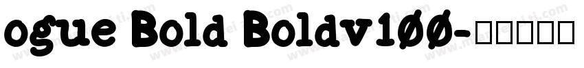ogue Bold Boldv100字体转换